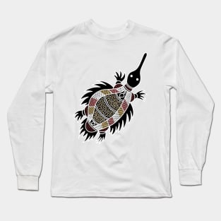 Aboriginal Art - Echidna Long Sleeve T-Shirt